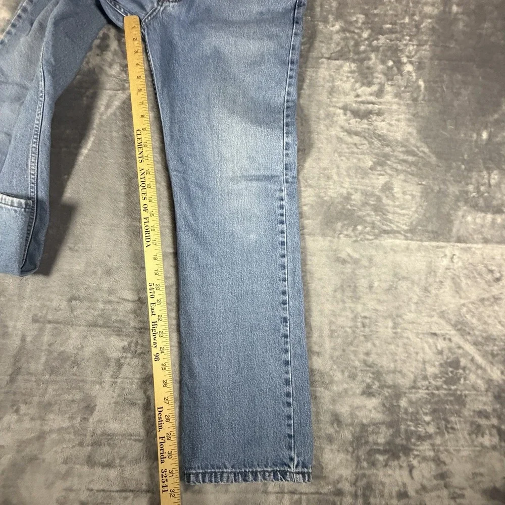 Vtg Levis 505 Jeans Men 34x32 Blue Denim Light Wash Straight Leg Regular Fit Y2K